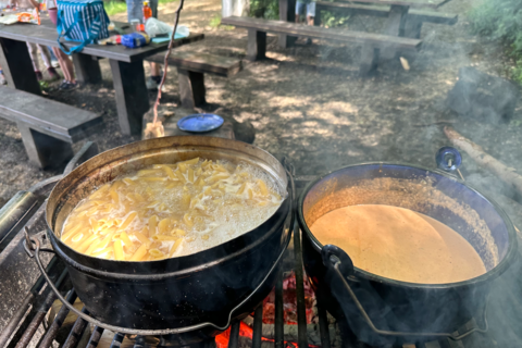 Die 1b am Abschlusstag im Wald